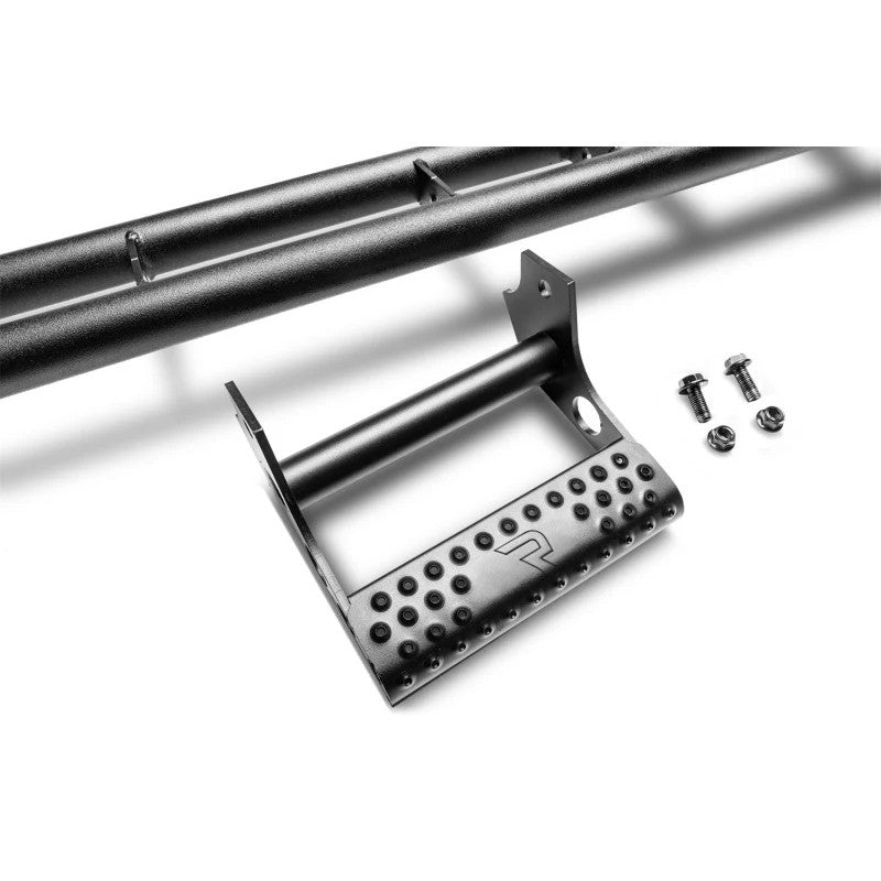Textured black N-Fab RKR 1.75-inch tubular steel rock rails for 2007-2014 Toyota FJ Cruiser