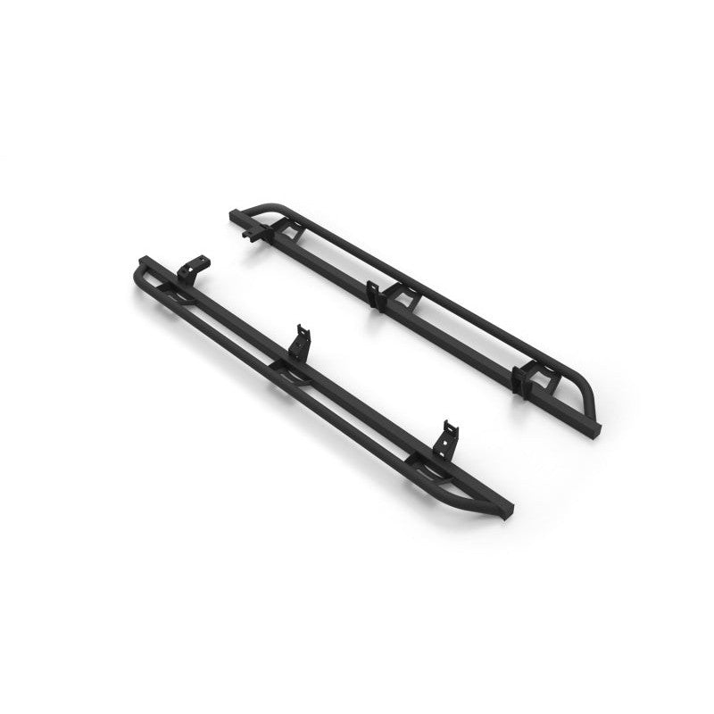 N-Fab TrailSlider rock slider steps with textured black finish for 2019-2026 Ford Ranger Crew Cab.