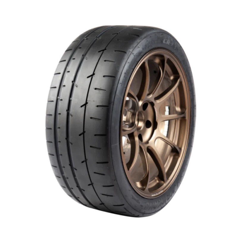 Nankang CR-S extreme performance tire showing high-grip tread pattern and XL sidewall in 285/30ZR19 size.