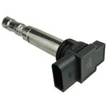 NGK 48689 pencil-style coil-on-plug (COP) ignition coil for Audi, Bentley, and Volkswagen vehicles.