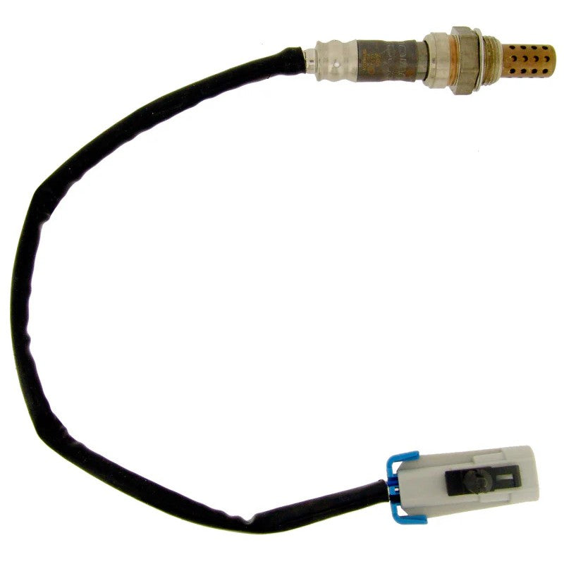 NTK 21546 direct fit oxygen sensor with threaded mounting point and OE-style wire harness connector.