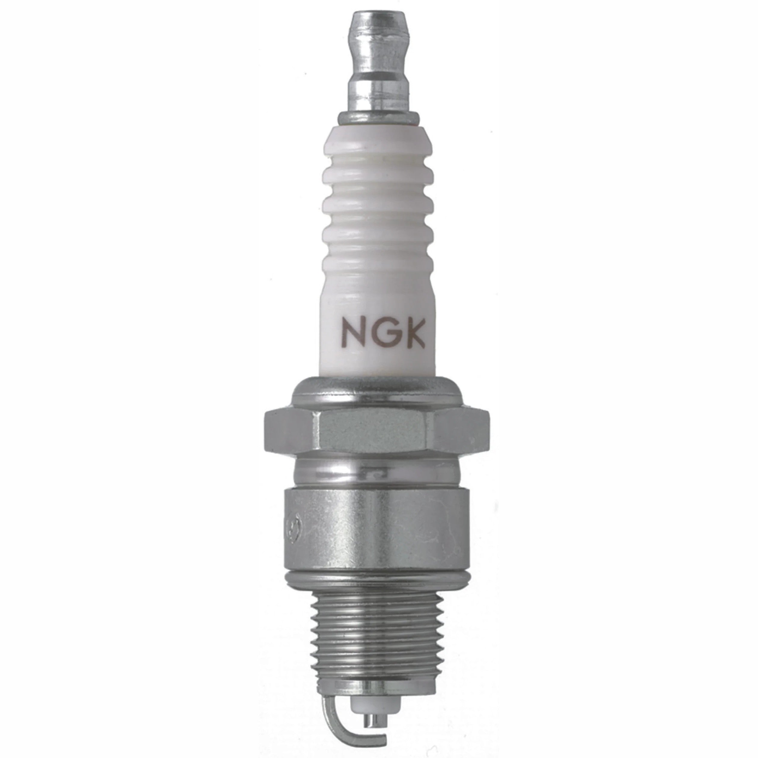 NGK BP6HS standard copper core spark plugs in yellow box packaging, set of 4.