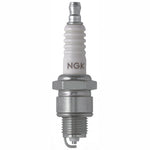 NGK BP6HS standard copper core spark plugs in yellow box packaging, set of 4.