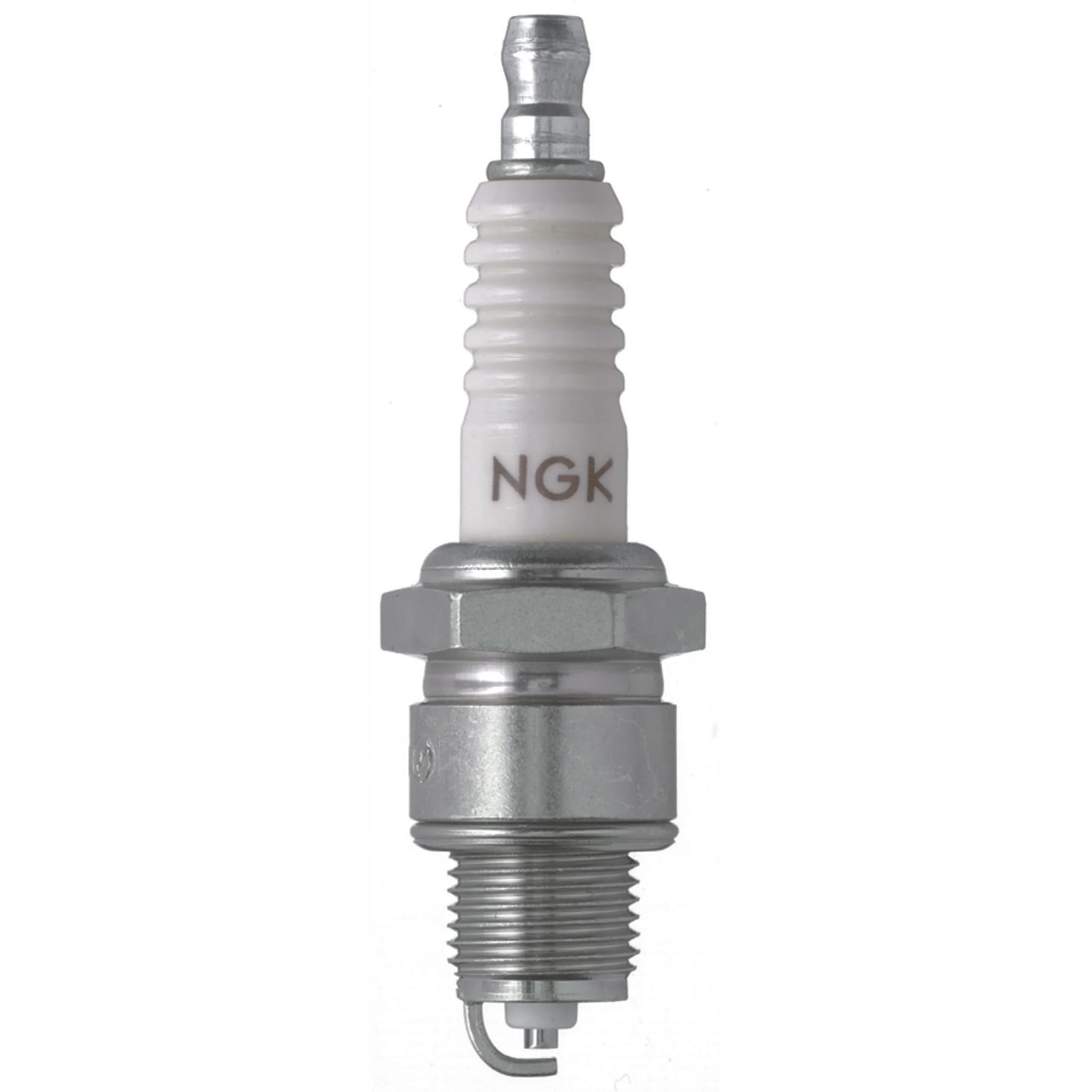 NGK BP6HS standard copper core spark plugs in yellow box packaging, set of 4.