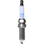 Set of four NGK LZKAR7A standard series spark plugs featuring white ceramic insulators and corrugated ribs.