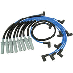 NGK 53027 spark plug wire set with high-temperature silicone jackets and stainless steel terminals for Dodge applications.