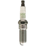 Set of four NGK G-Power Platinum LTR5GP spark plugs with fine-wire platinum tips and trapezoidal ground electrodes.