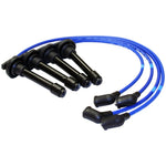 NGK 9988 spark plug wire set with blue cables and insulated boots for 1988-1991 Honda Civic and CRX.