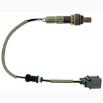 NTK 24300 5-wire wideband air-fuel ratio sensor showing ceramic element housing and vehicle-specific harness connector.