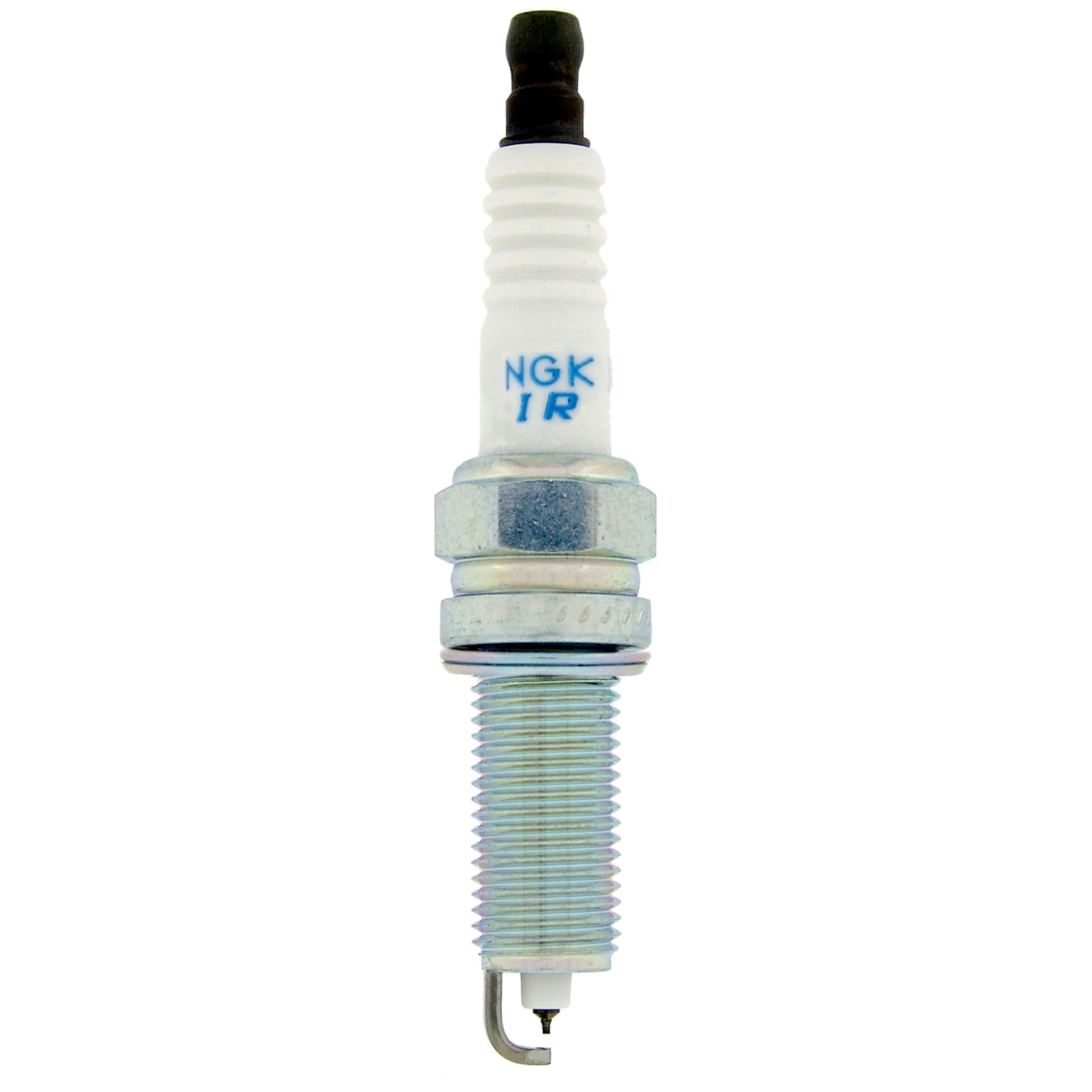 Set of 4 NGK SILZKR7B11 Laser Iridium High Ignitability spark plugs with iridium and platinum electrodes.