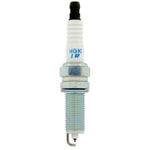 Set of 4 NGK SILZKR7B11 Laser Iridium High Ignitability spark plugs with iridium and platinum electrodes.
