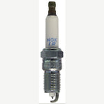 NGK Laser Iridium IZTR5B11 spark plug with iridium center electrode and trivalent metal plating.