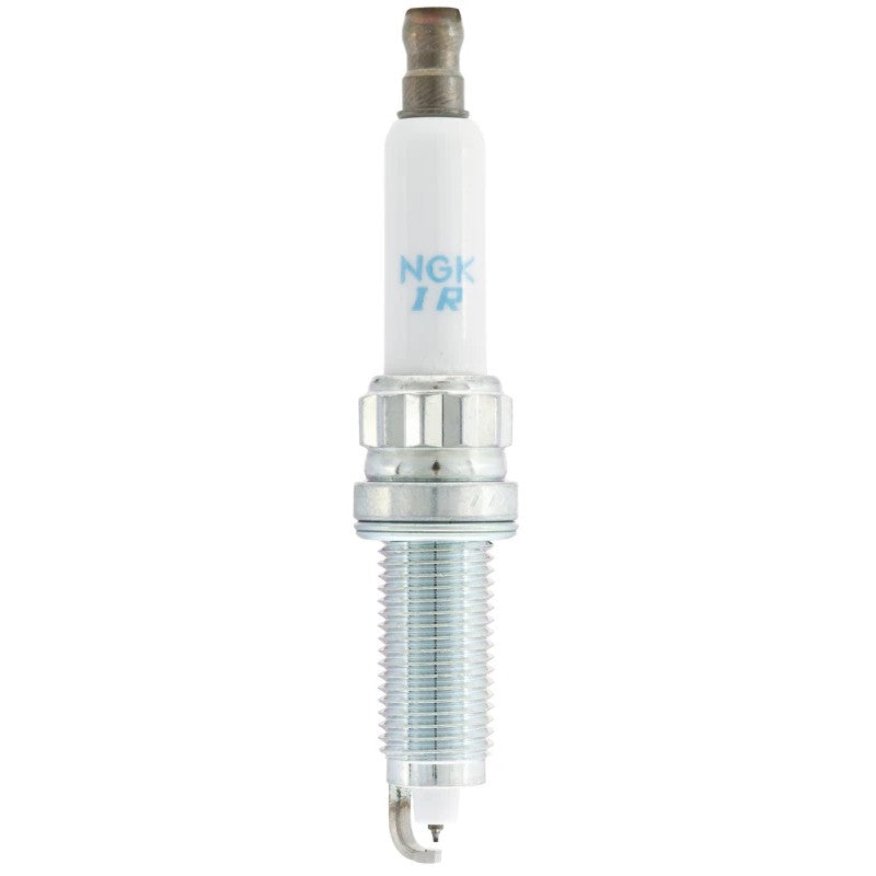 NGK Laser Iridium High Ignitability spark plug with trivalent plating and iridium-tipped center electrode.
