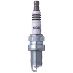 Set of four NGK Iridium IX BKR7EIX spark plugs featuring fine wire iridium tips and trivalent metal plating.