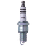 Set of four NGK Iridium IX spark plugs BPR5EIX-11 featuring fine-wire iridium tips and trivalent plating.