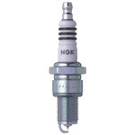 Set of four NGK Iridium IX BPR9EIX spark plugs featuring fine wire iridium tips and trivalent metal plating.