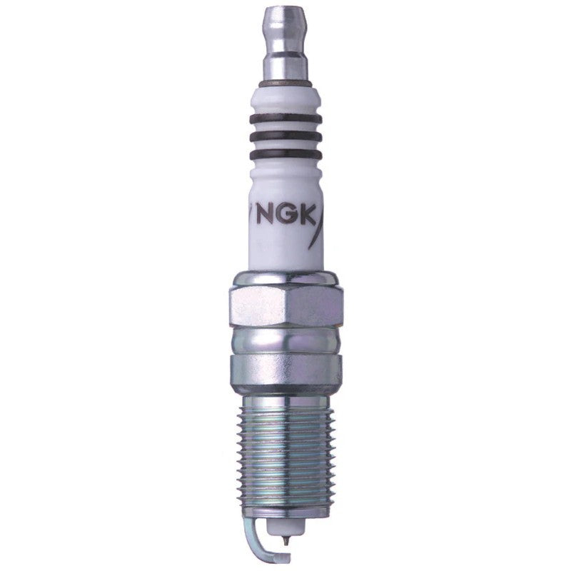 Set of 4 NGK Iridium IX TR6IX spark plugs featuring a fine-wire center electrode and tapered ground electrode.