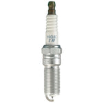 NGK Laser Iridium ILTR7E9 spark plug set featuring iridium center tips and platinum ground pads.