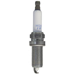 Set of 4 NGK Laser Iridium ILZFR6D11 spark plugs with white ceramic insulators and metallic shells.