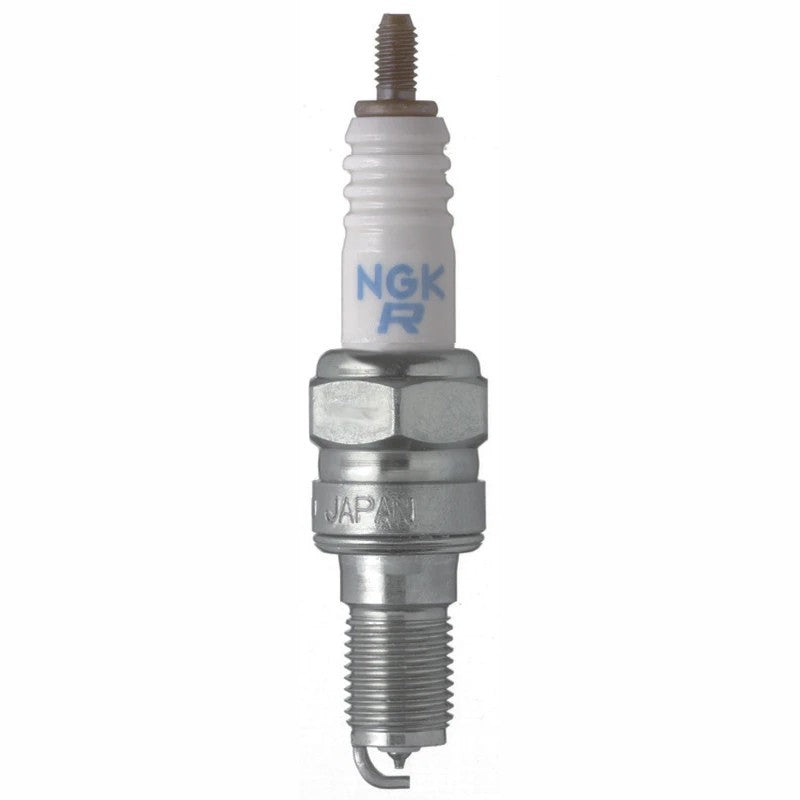 Set of four NGK Laser Iridium IMR9C-9H spark plugs with iridium-tipped electrodes and white ceramic insulators.