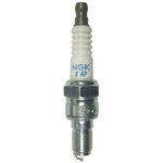 A box of four NGK Laser Iridium IMR9D-9H spark plugs with iridium tips and trivalent metal plating.