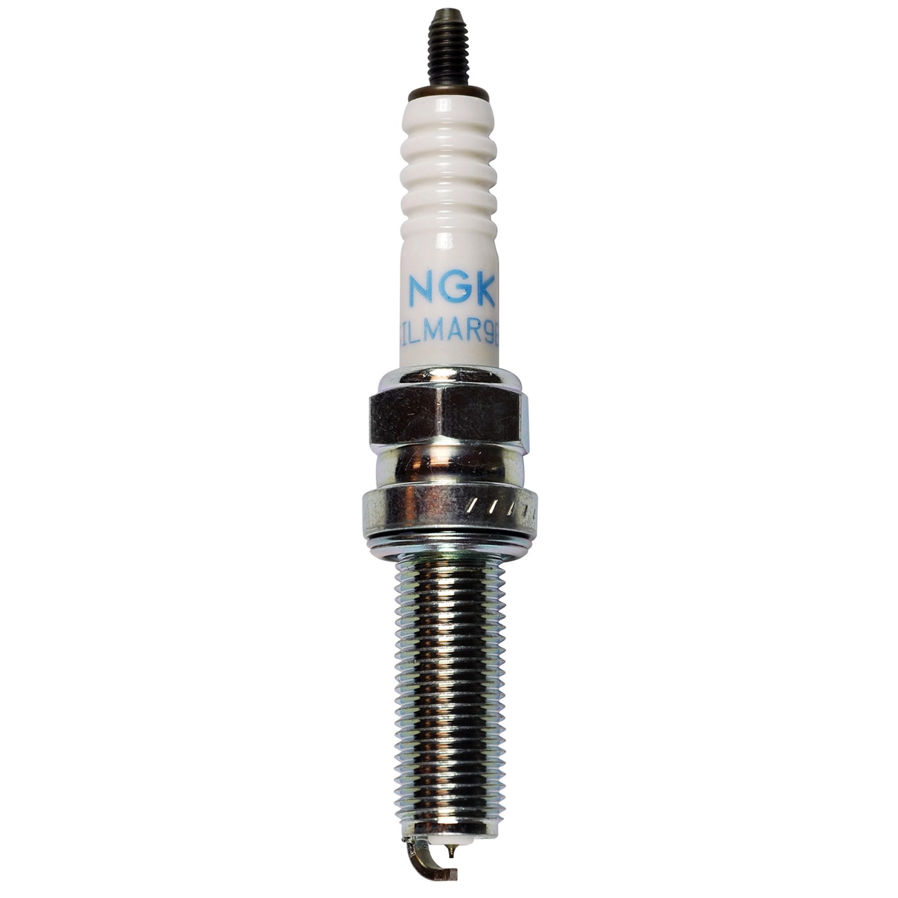 Set of four NGK SILMAR9B9 Laser Iridium High Ignitability spark plugs for Kawasaki ZX1000 series motorcycles