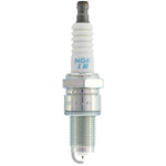 Set of four NGK Laser Iridium ZGR7GI-13G spark plugs featuring white ceramic insulators and trivalent metal plating.