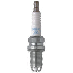 Set of four NGK Laser Platinum BKR5EKUP spark plugs featuring copper core and multi-ground electrodes.