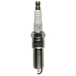 Box of 4 NGK Laser Platinum spark plugs, model LZTR6AP11EG, featuring platinum electrodes and trivalent plating.