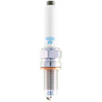NGK Laser Platinum spark plug with white corrugated ceramic insulator and trivalent metal plating, box of 4