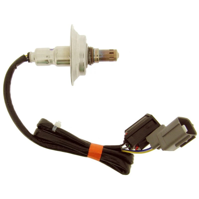 NTK 24393 5-wire wideband air-fuel ratio sensor showing the OE-style plug and shielded ceramic tip.
