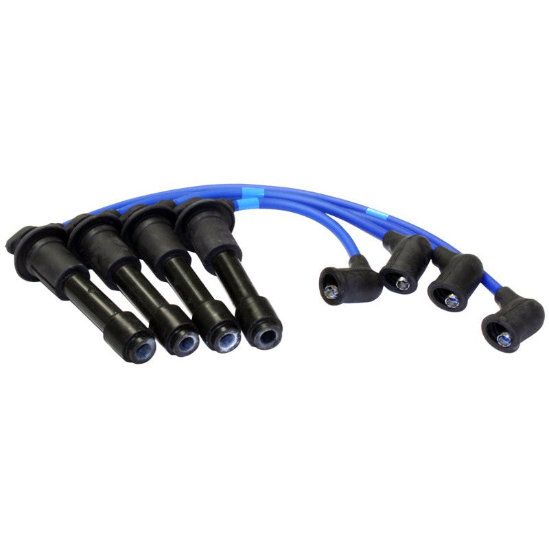 NGK 9160 blue spark plug wire set with black boots for 1990-2000 Mazda Miata