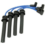 NGK spark plug wire set featuring high-temperature silicone jackets and stainless steel terminals for 2002-2008 Mini Cooper.