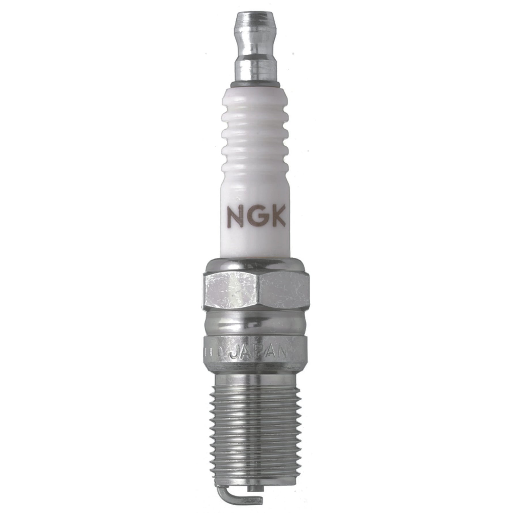 NGK B9EFS Nickel Standard spark plug featuring trivalent metal plating and a copper core.