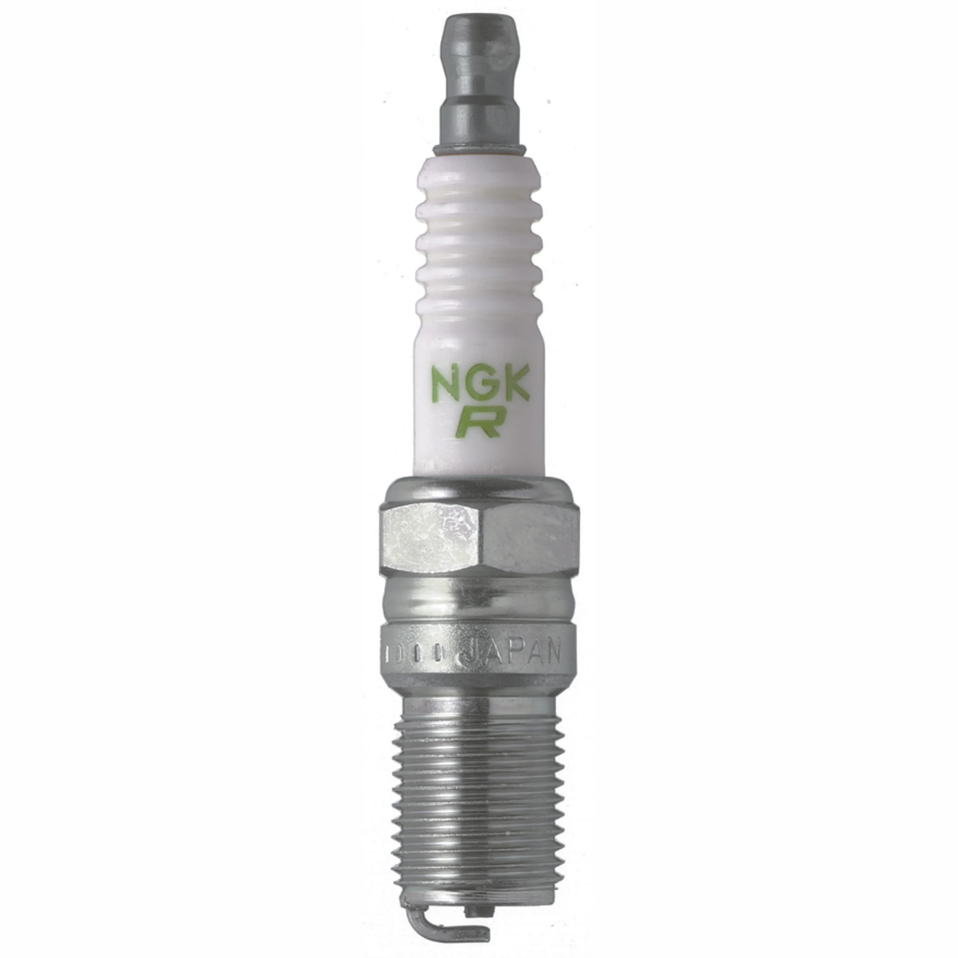 NGK BR7EF V-Power nickel alloy spark plugs with V-cut electrode in a box of 10