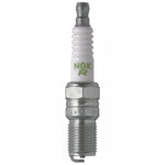 NGK BR7EF V-Power nickel alloy spark plugs with V-cut electrode in a box of 10
