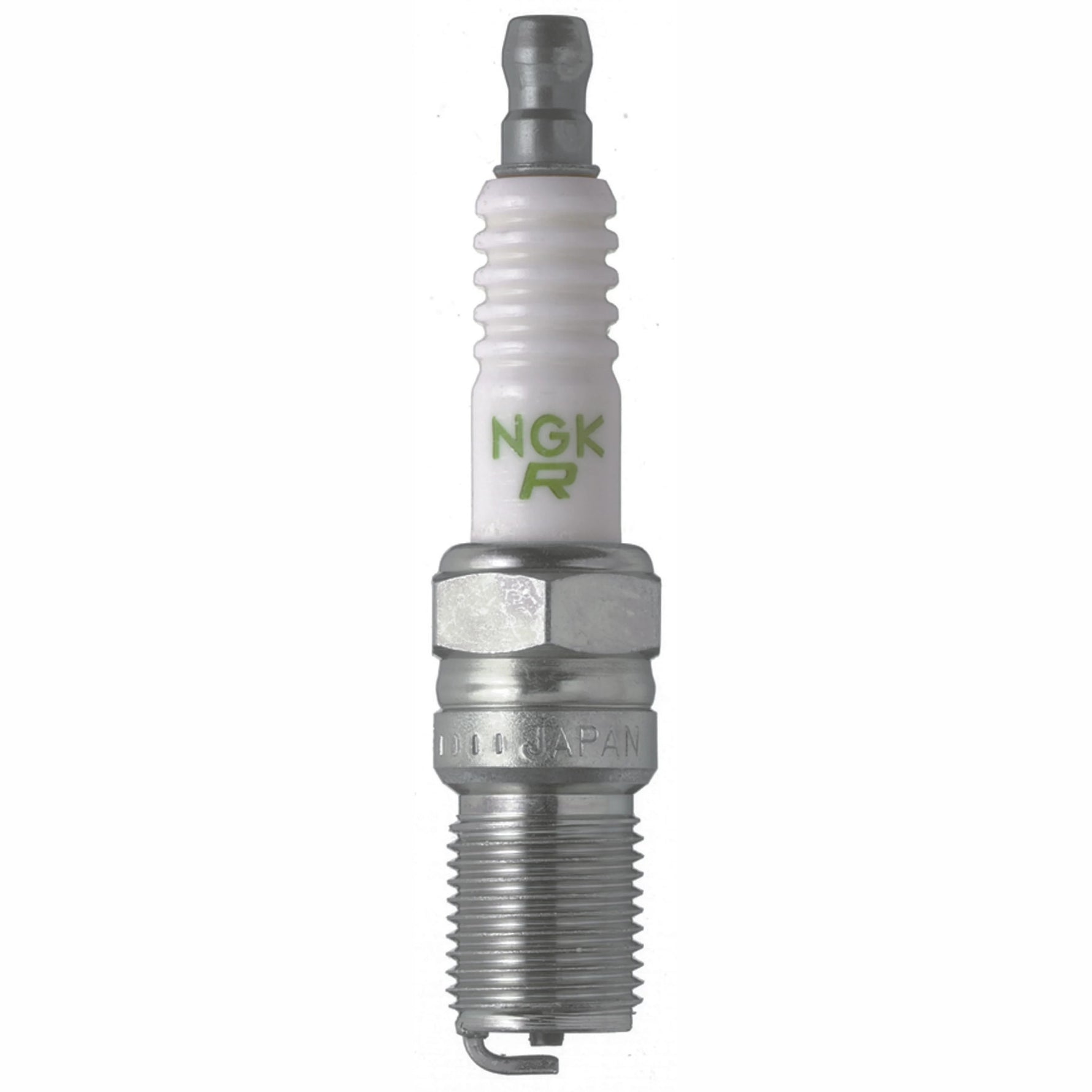 NGK BR7EF V-Power nickel alloy spark plugs with V-cut electrode in a box of 10
