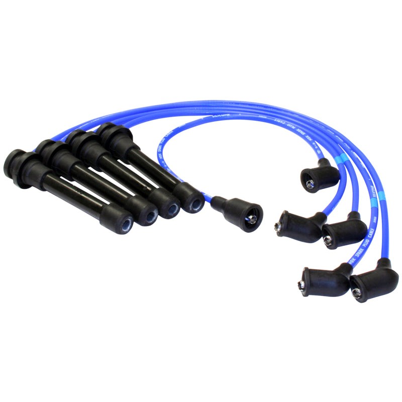 NGK blue ignition wire set with high-temperature boots and stainless steel terminals for 1991-1994 Nissan 240SX.
