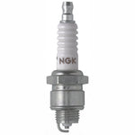 Set of four NGK Racing R5670-5 spark plugs featuring trivalent metal plating and ceramic insulators.