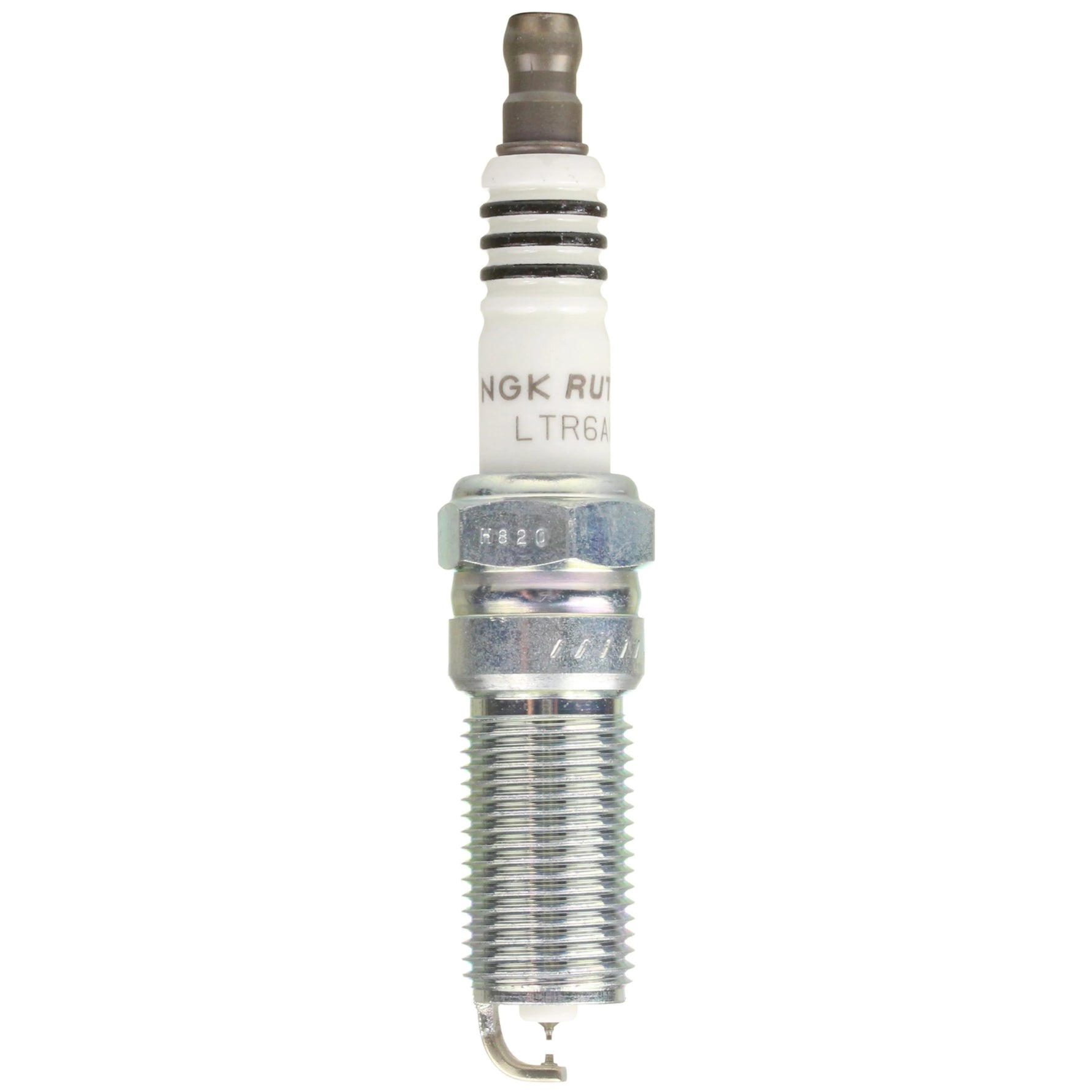 NGK Ruthenium HX high ignitability spark plug with fine wire ruthenium and platinum electrodes.