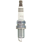 Set of four NGK Ruthenium HX FR6AHX-S spark plugs featuring 0.4mm fine wire electrodes and trivalent plating.