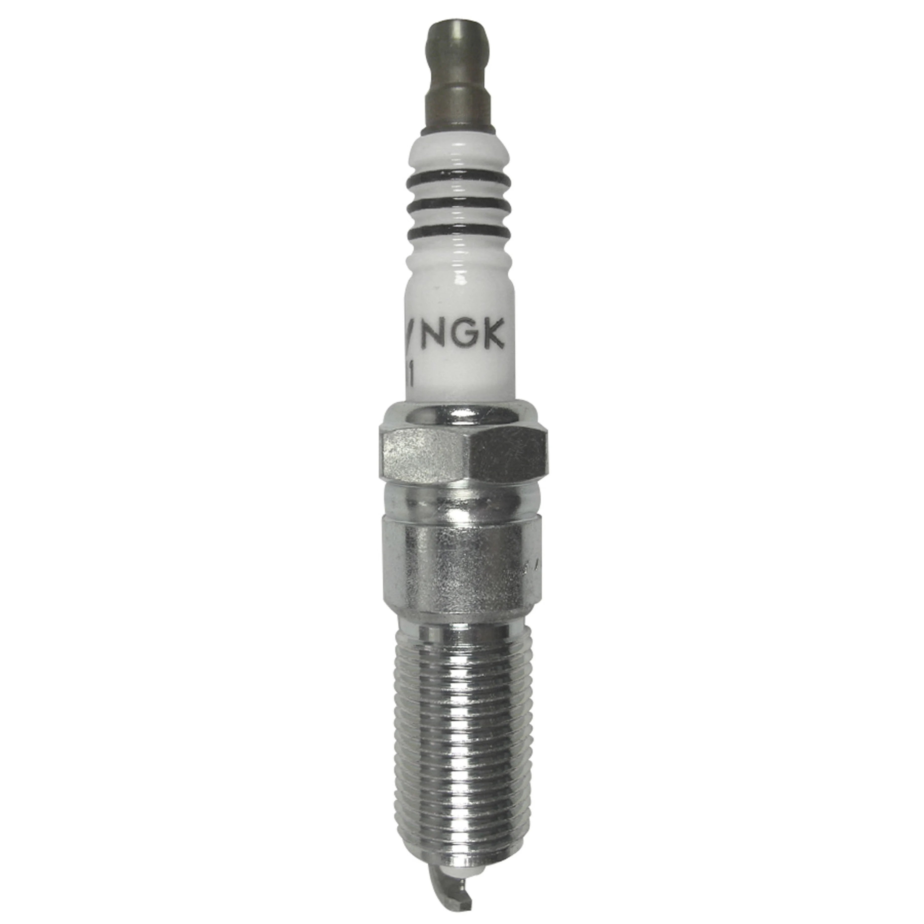 Set of four NGK Iridium IX spark plugs LZTR7AIX-13 featuring fine wire iridium center electrodes.
