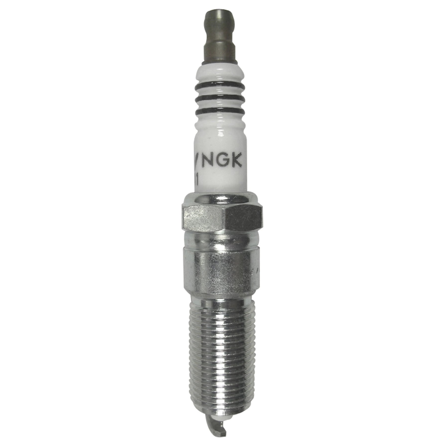 Set of four NGK Iridium IX spark plugs LZTR7AIX-13 featuring fine wire iridium center electrodes.
