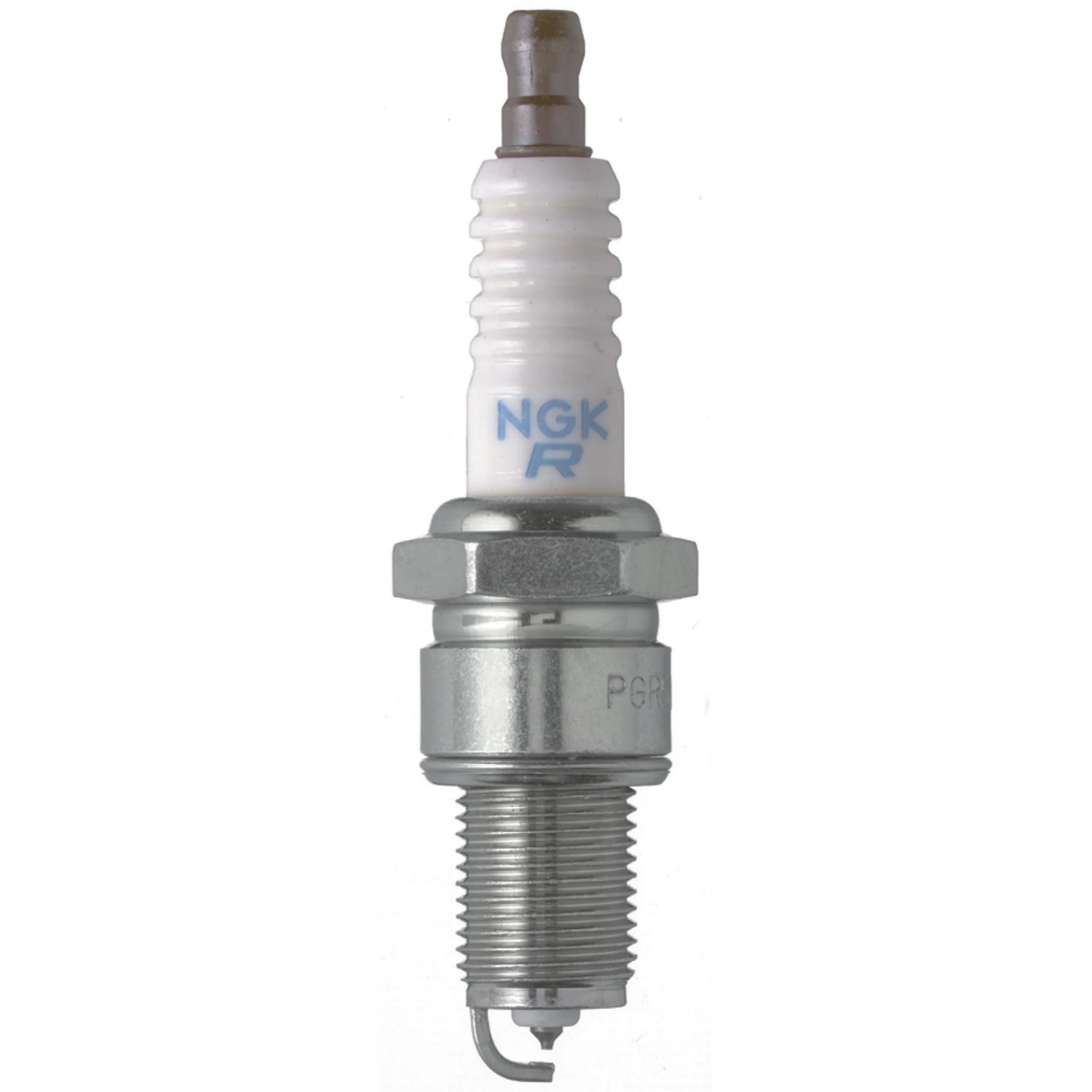 Set of four NGK Laser Platinum BUR7EQP spark plugs for Mazda rotary engines.