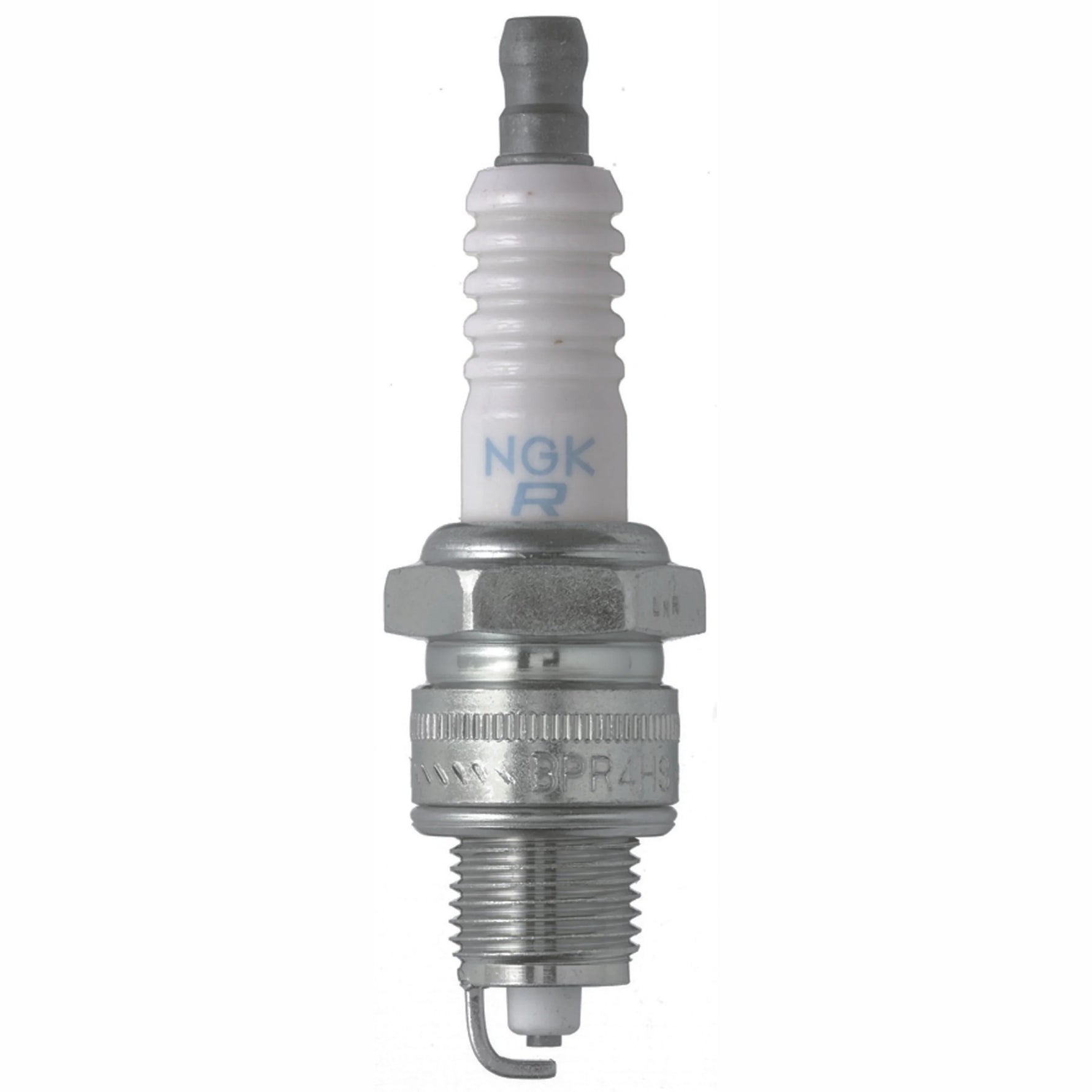 NGK BPR4HS Standard spark plug box of 10 featuring nickel alloy construction and copper core.