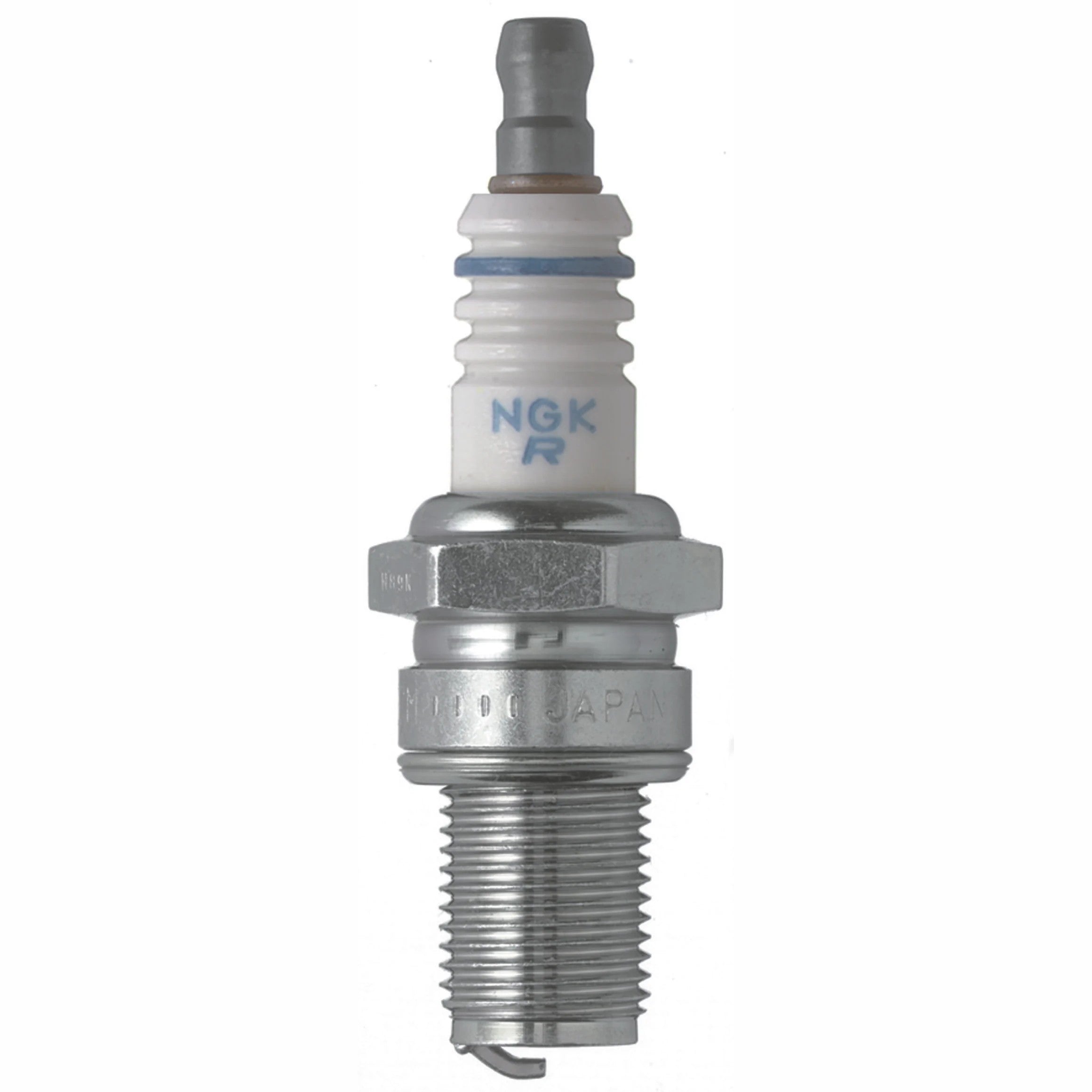 NGK Standard Spark Plug BR8ECM featuring a copper core and trivalent metal plating.