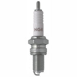 10-pack of NGK D8EA Standard spark plugs with white ceramic insulators and trivalent metal-plated shells.