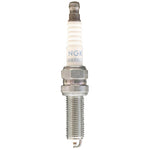 A box of ten NGK LMAR8C-9 standard spark plugs showing the nickel alloy tip and trivalent plating.
