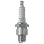 Set of four NGK BR8HS Standard Spark Plugs featuring white ceramic insulators and trivalent metal-plated shells.