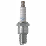 NGK Standard Series BR9ES spark plug with solid terminal and iconic yellow box packaging
